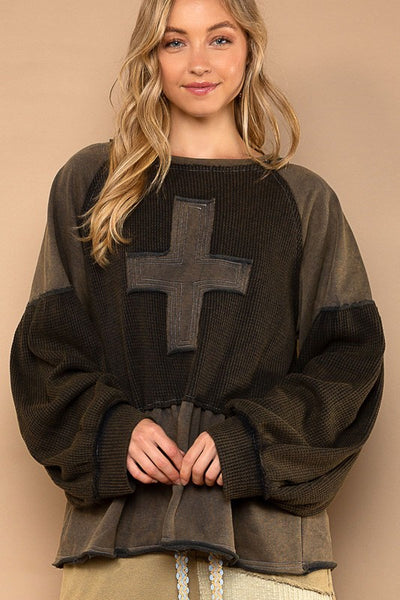 Cross My Heart Sweater Further Down the Rabbit Hole Boutique