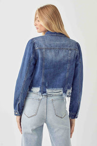 Shirring Sleeve Crop Jacket