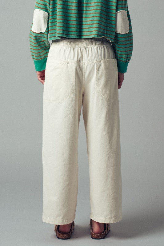 Wide Leg Denim Pants