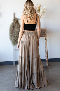Tiered Wide Leg Pants