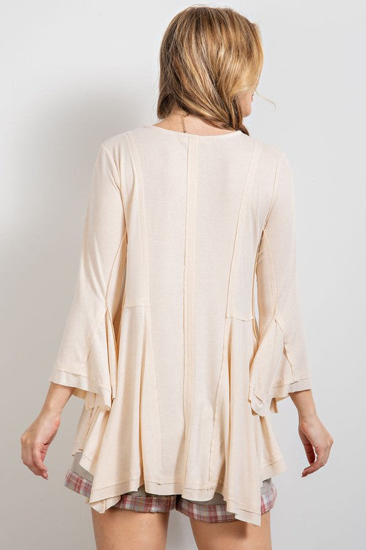 Bell Sleeve Loose Fit Tunic