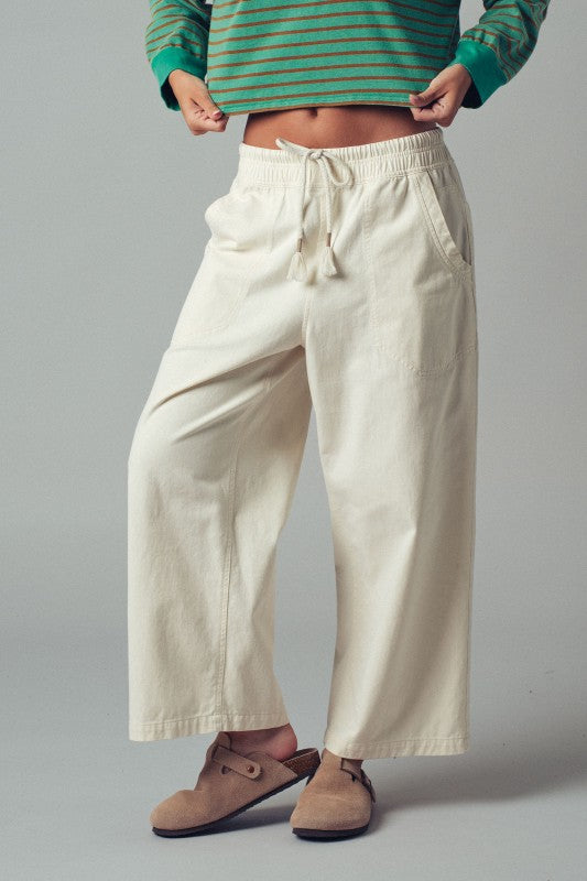 Wide Leg Denim Pants