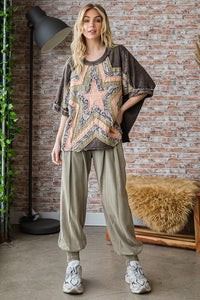 Star Patched Top