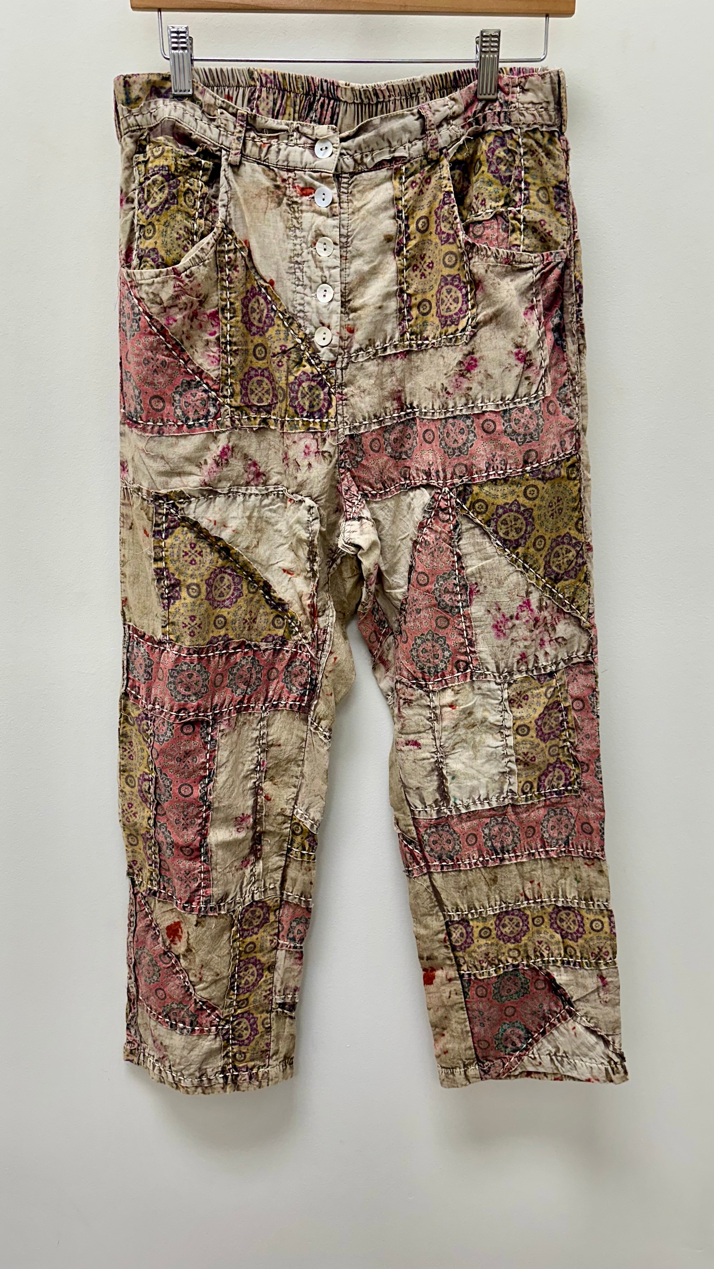 Patchwork Ankle Length Pant