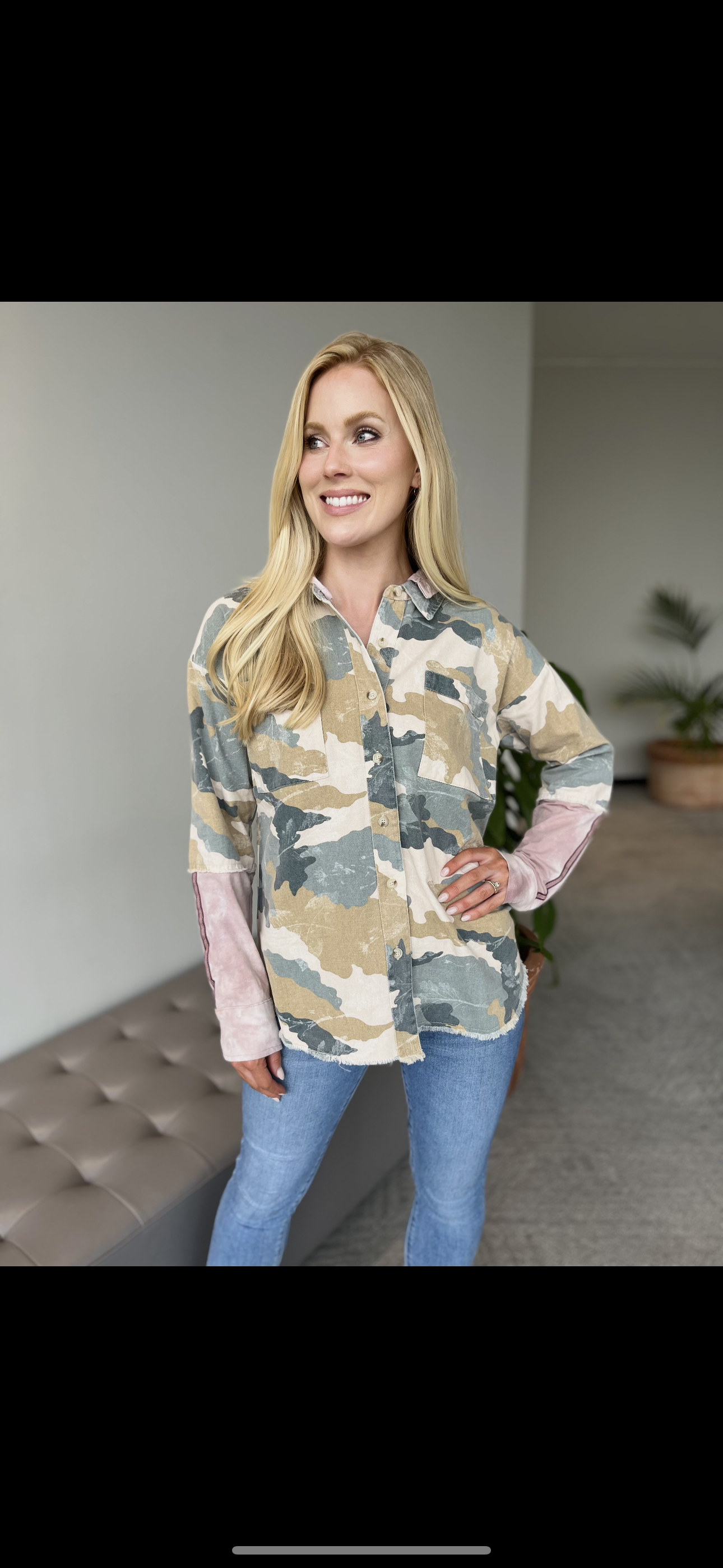 Camo Contrast Jacket