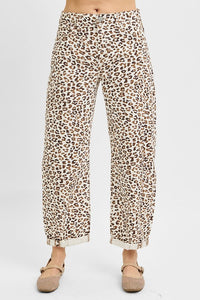 Barrel Leopard Jeans