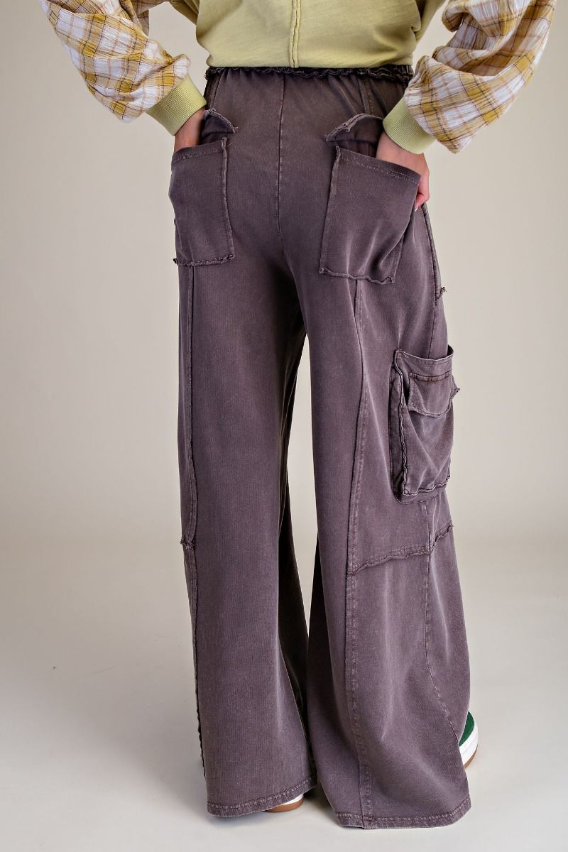 Mineral Wash Terry Knit Pant