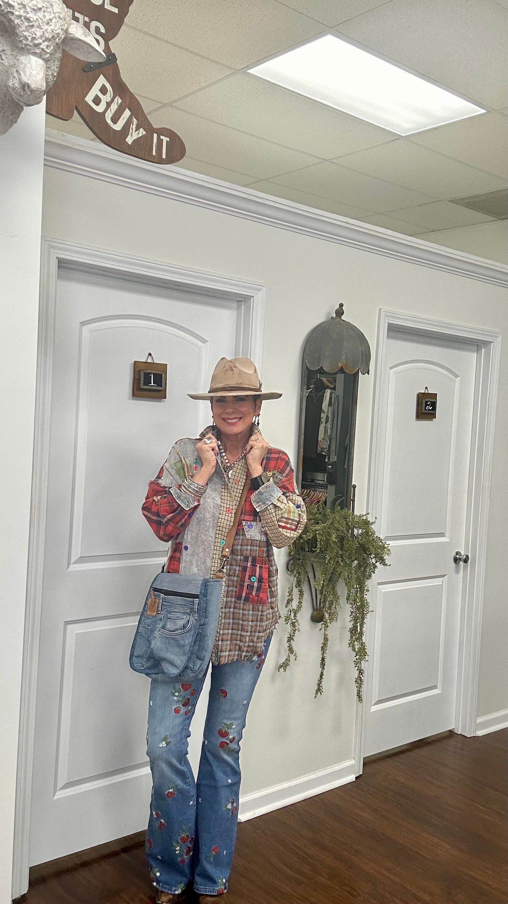 Strawberry Patch Flare Jeans