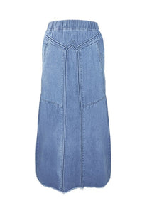 Denim Maxi Skirt