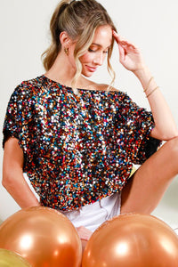 Color Me Happy Sequin Top