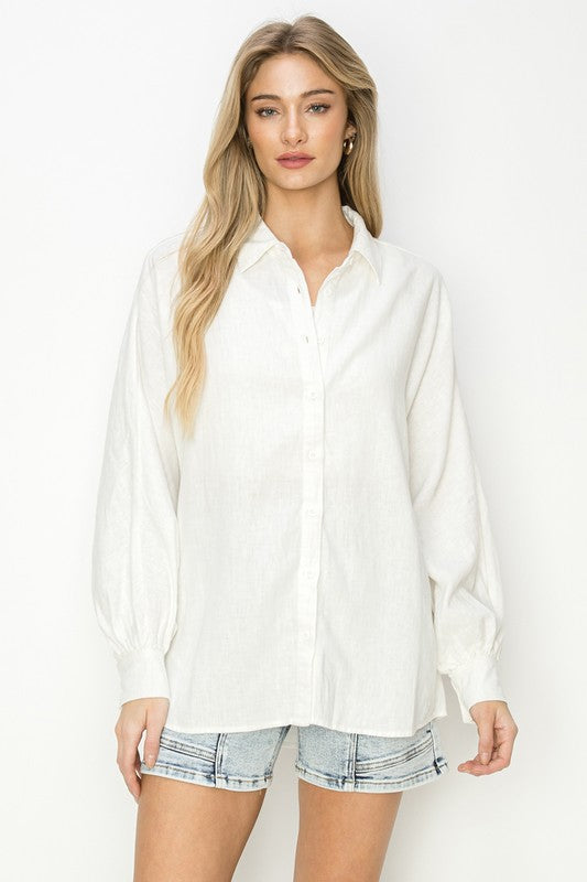 White linen Shirt