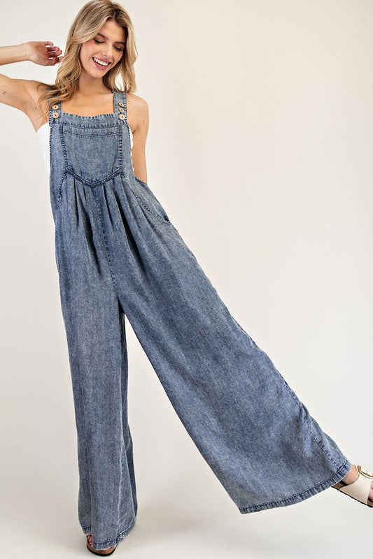 Slouchy Denim Jumpsuit