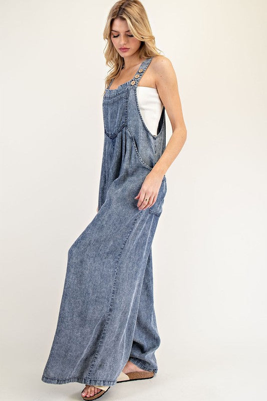 Slouchy Denim Jumpsuit