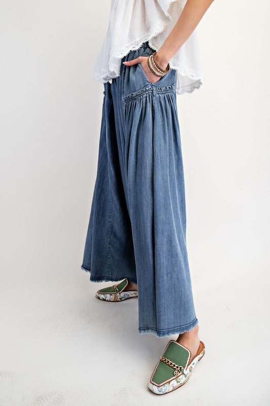 Palazzo Chambray Pant