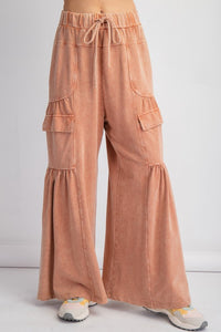 Washed Terry Knit Pants