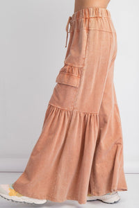 Washed Terry Knit Pants