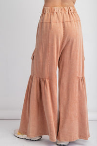 Washed Terry Knit Pants