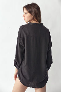 Black Linen Shirt