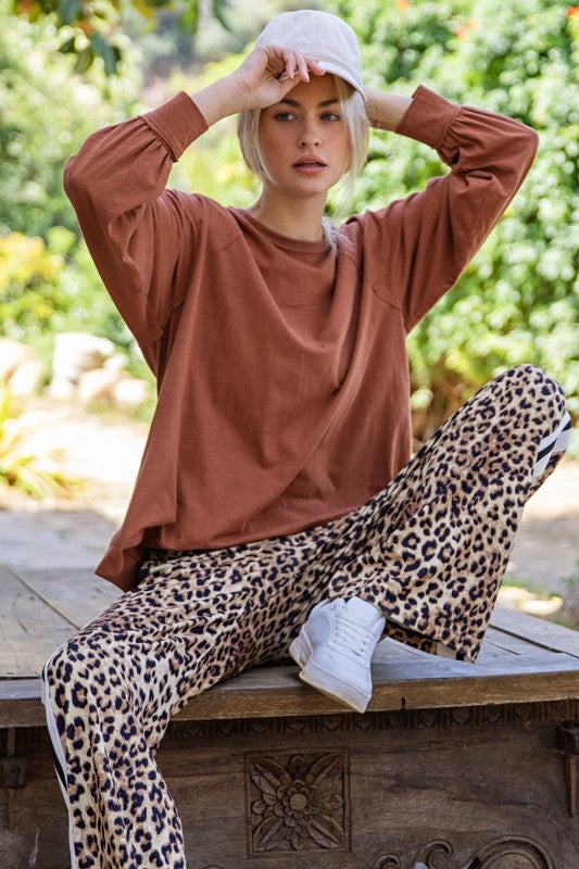 Slub Long Sleeve Top