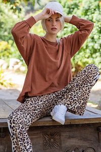 Slub Long Sleeve Top
