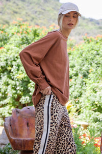 Slub Long Sleeve Top