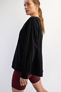 Slub Long Sleeve Top