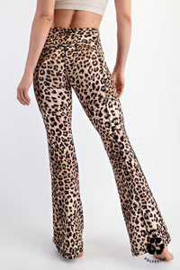 Animal Print Flared Leggings