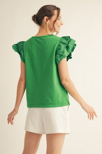 Kelly Green Big Bow Top