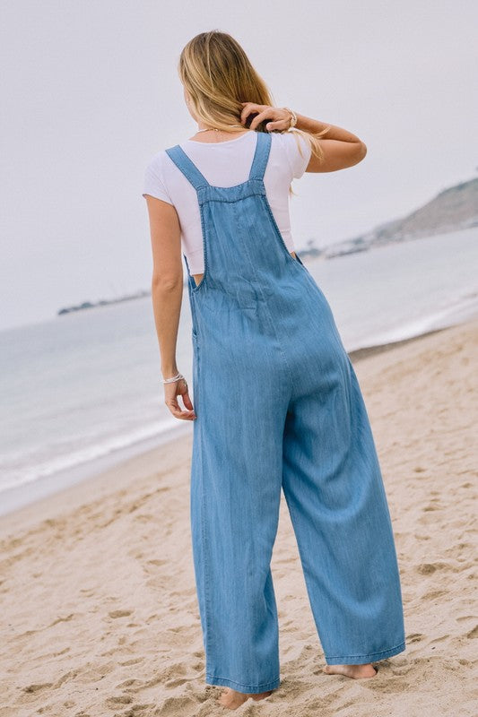 Chambray Overalls