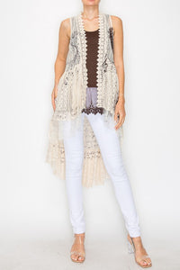 Music Note Lace Vest