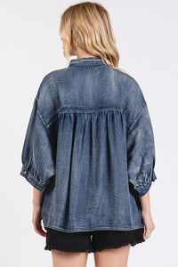 Chambray Dolman Top