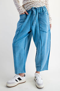 Mineral Wash Barrel Pants