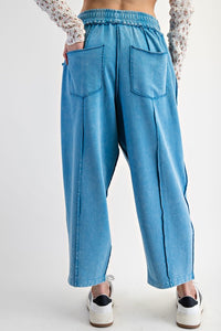 Mineral Wash Barrel Pants