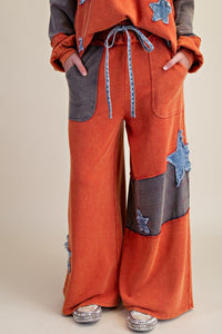 Vintage Red Star Patch Pants