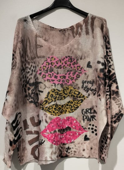 XOXO Lips Sweater
