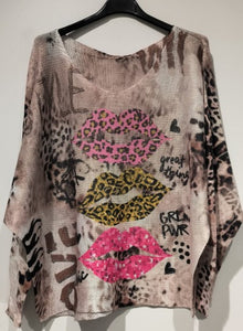 XOXO Lips Sweater