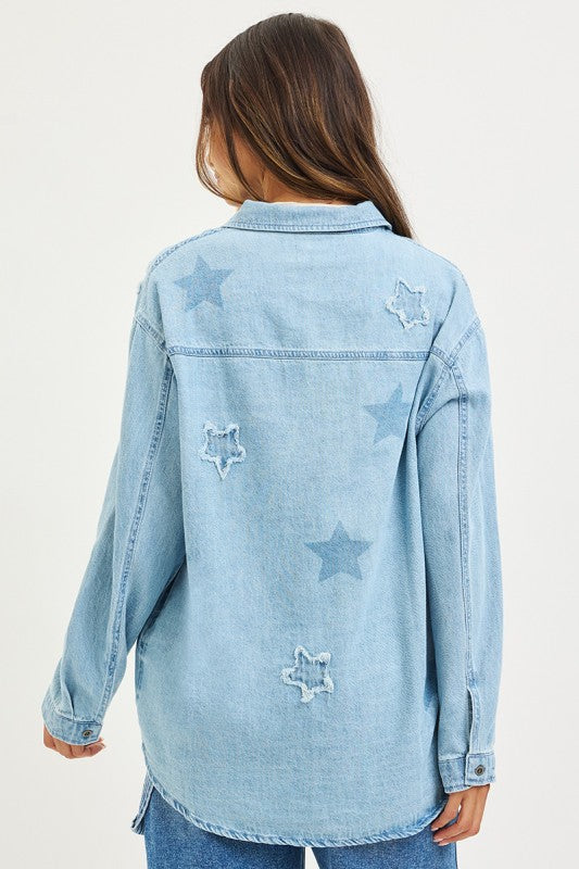 Oversized Denim Shacket