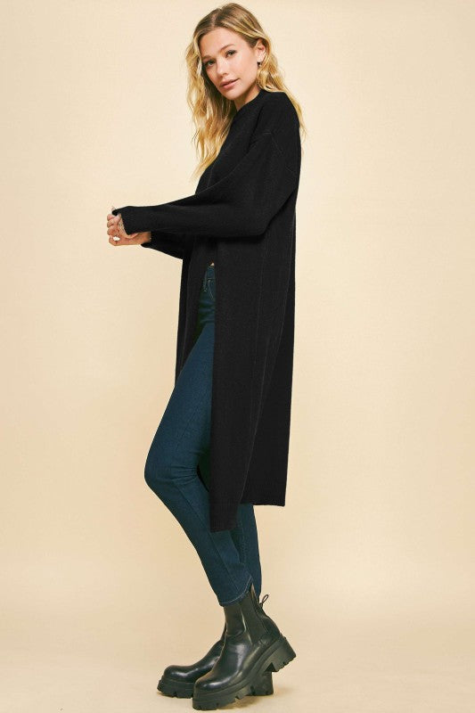 Asymmetric Split Long Tunic