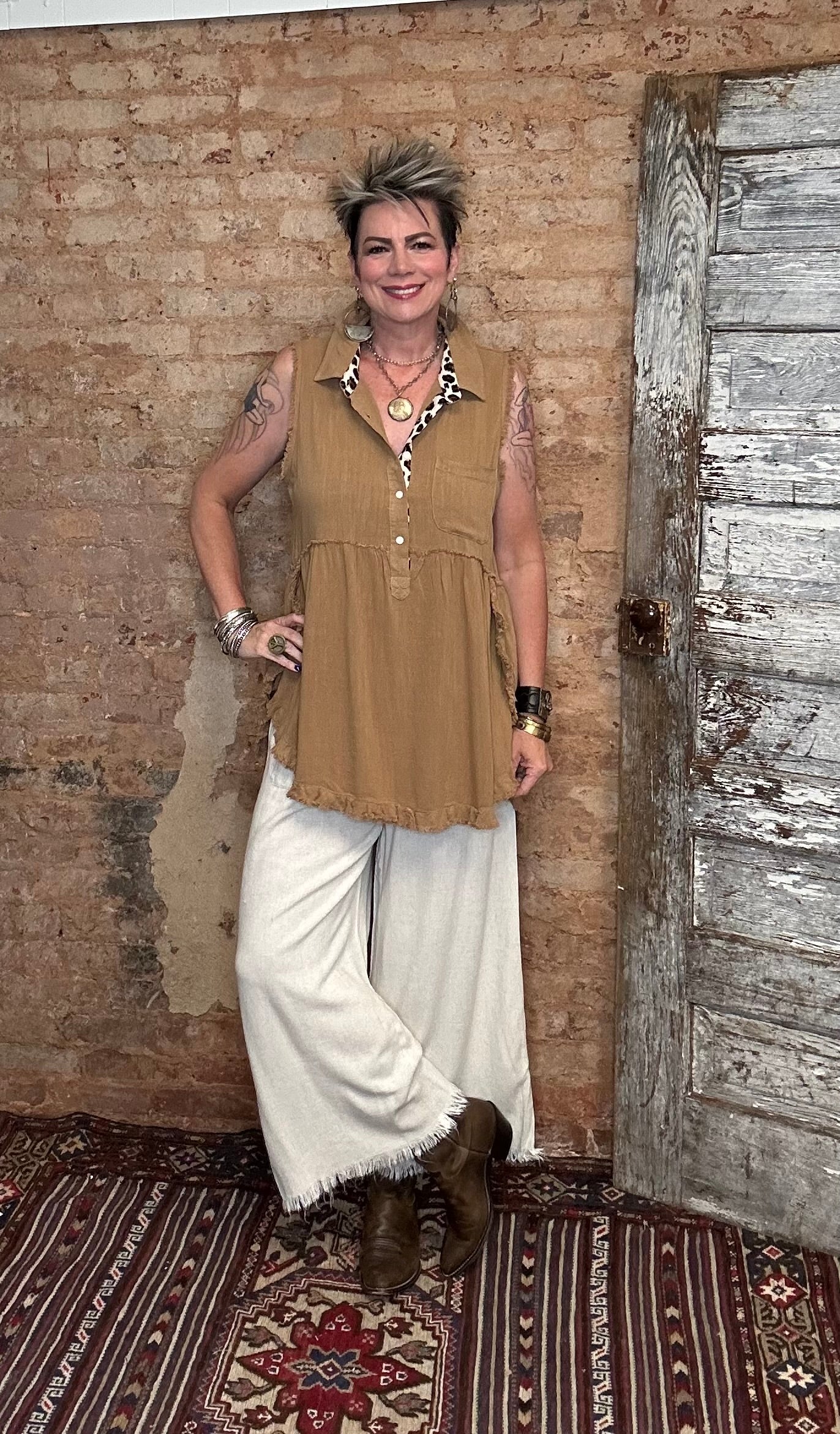 Sleeveless Tunic Top