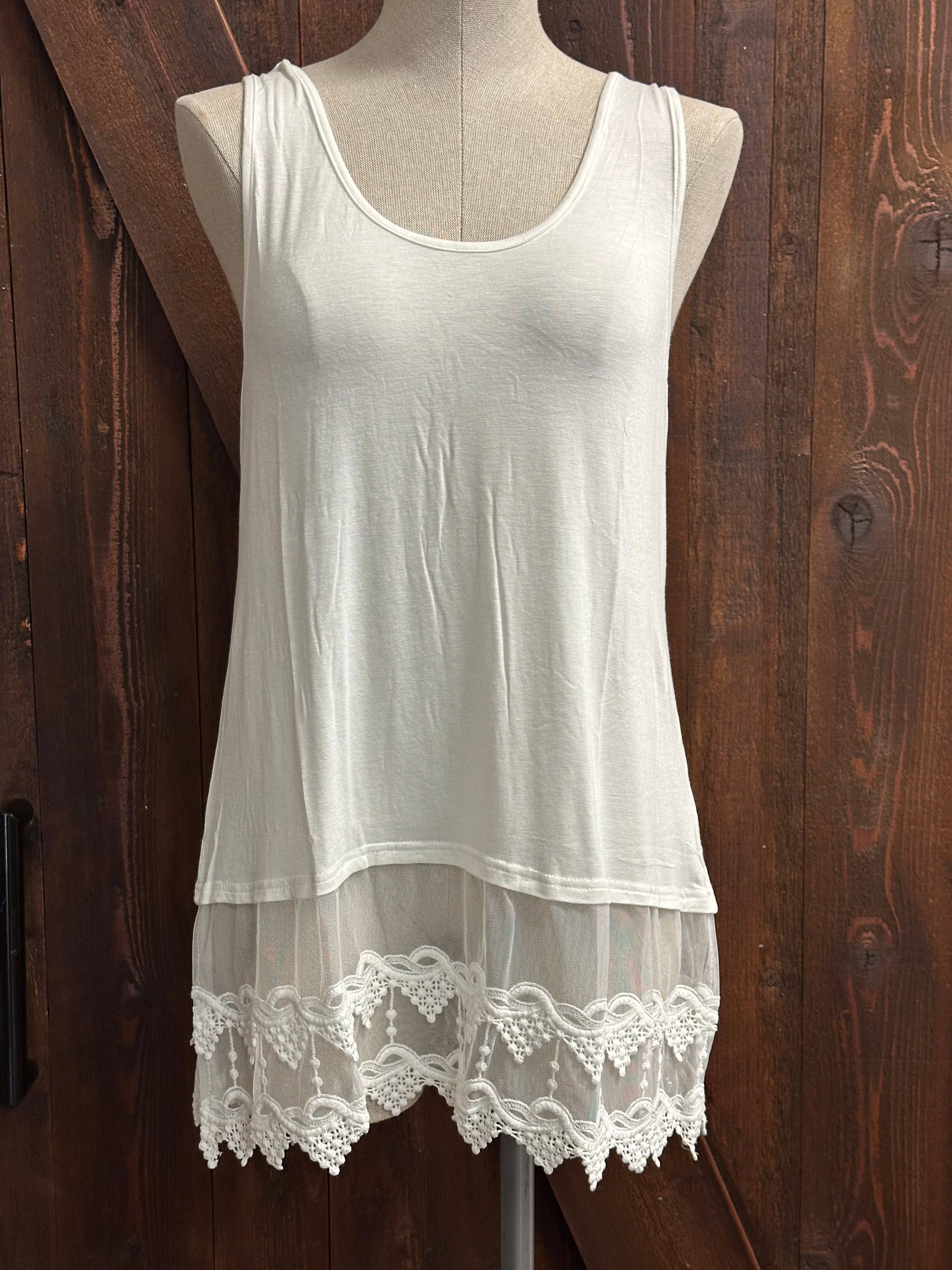 Lace Layer Tank Top