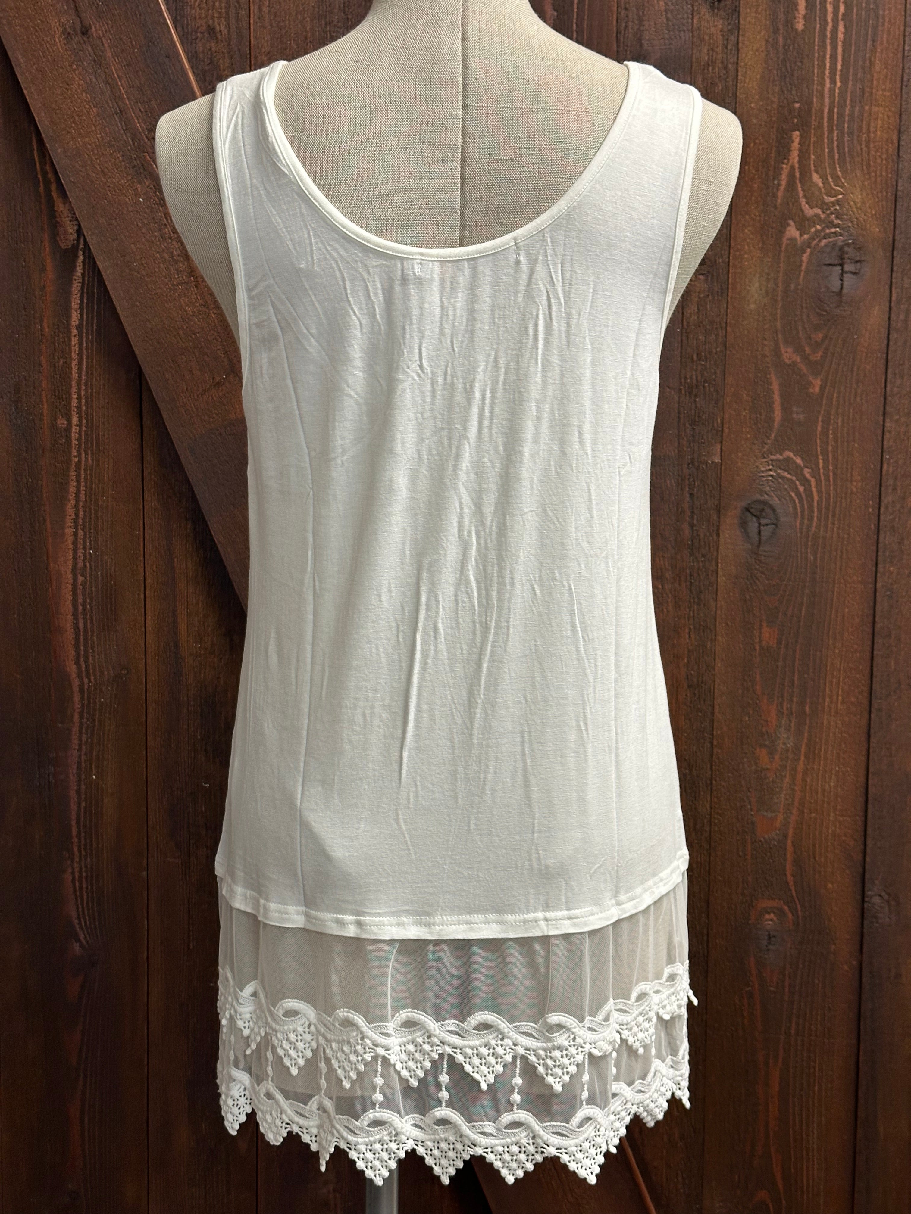 Lace Layer Tank Top