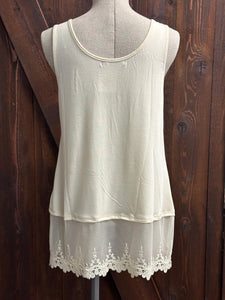 Lace Layer Tank Top