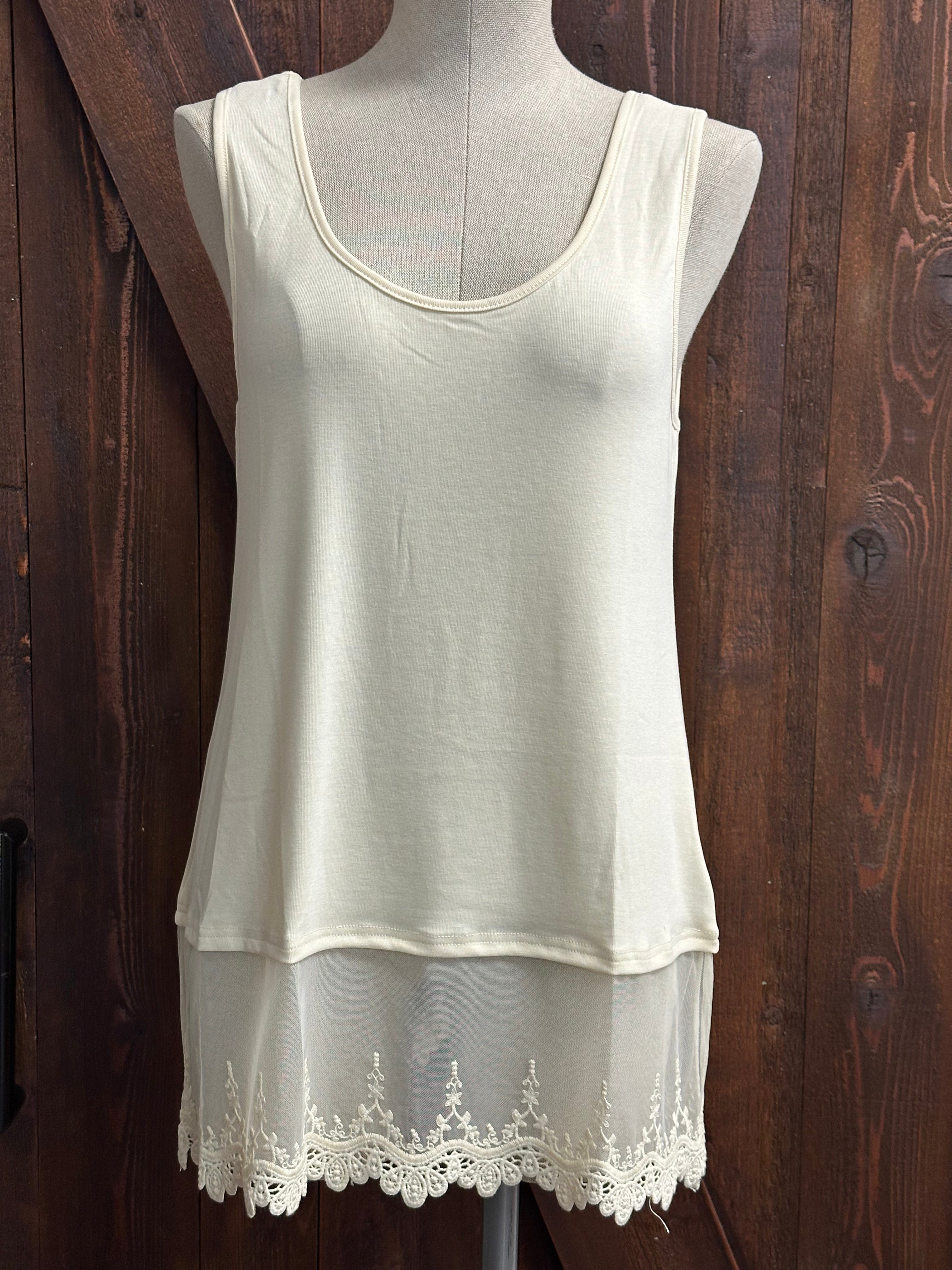 Lace Layer Tank Top