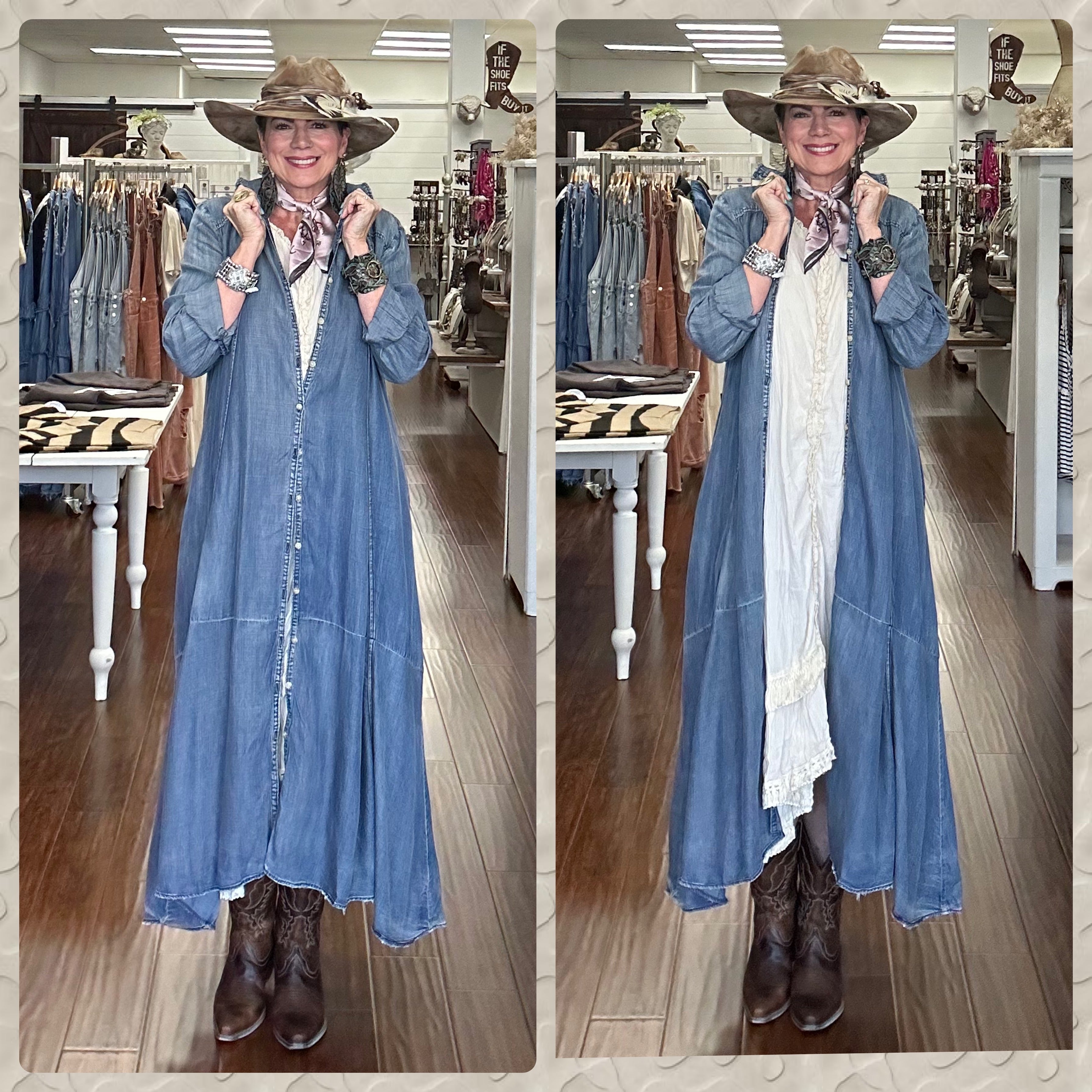 Long Denim Dress