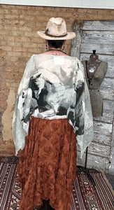 Running Wild Horses Poncho