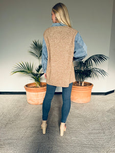 Denim Sweater Jacket