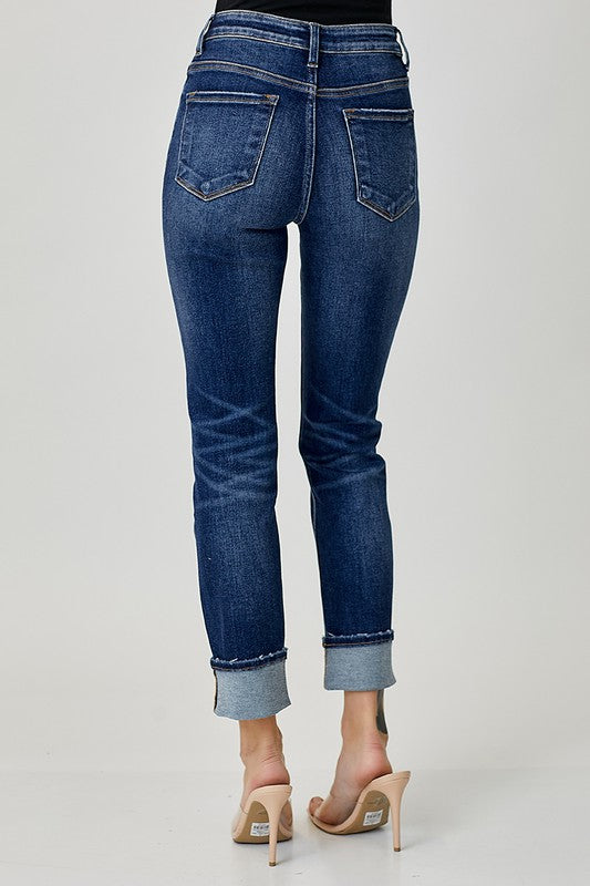 Mid-Rise Paint Splashed Jean