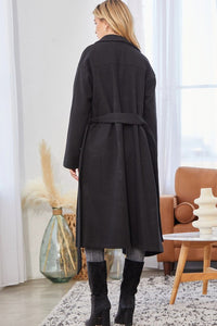 Open Front Coat w/ Belt