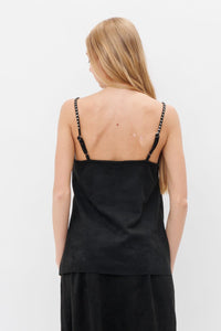 Suede Camisole With Stone Strap